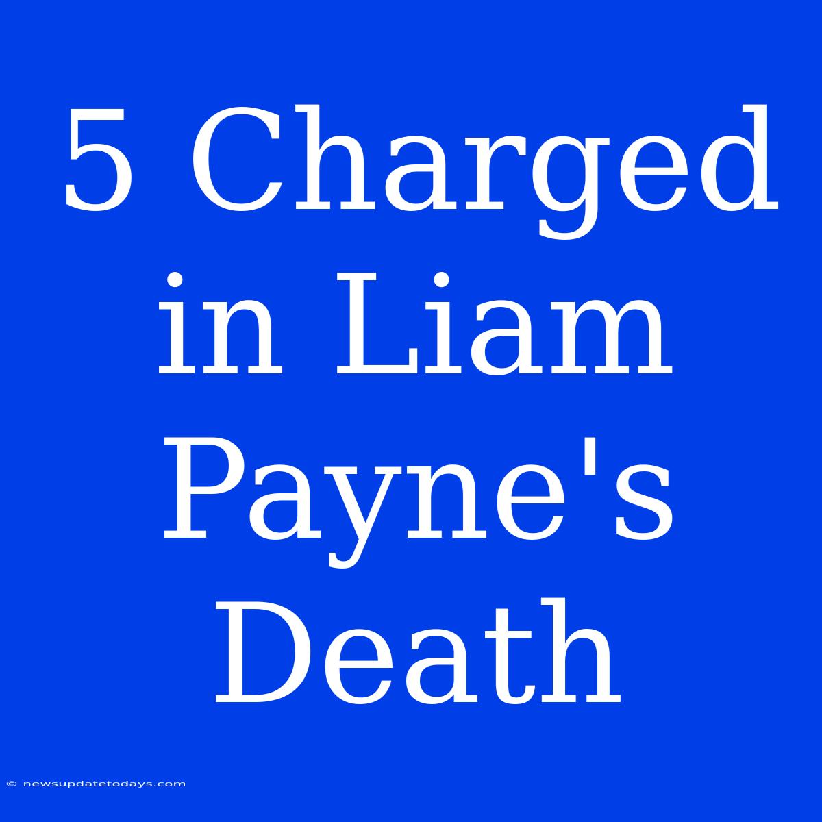 5 Charged In Liam Payne's Death