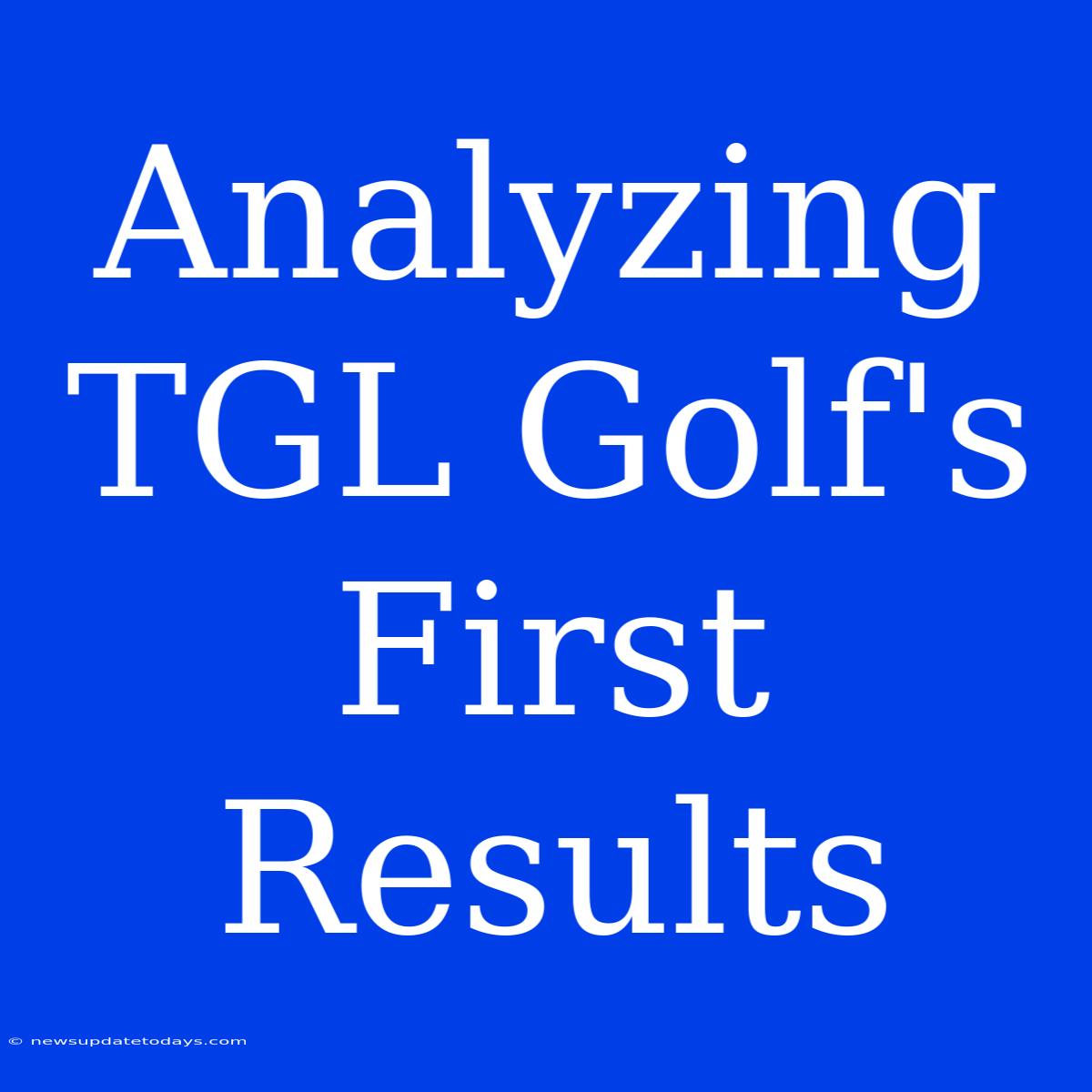 Analyzing TGL Golf's First Results