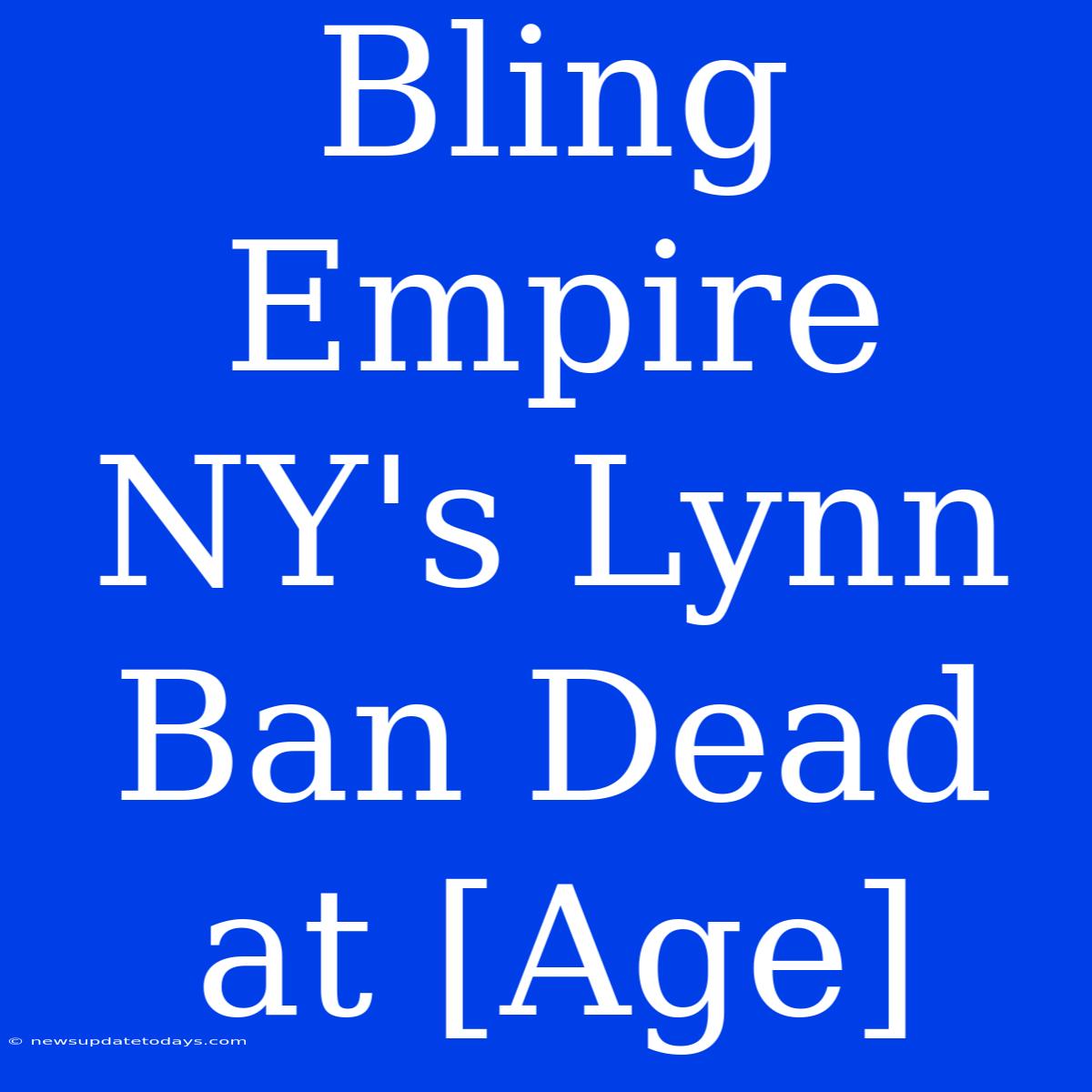 Bling Empire NY's Lynn Ban Dead At [Age]