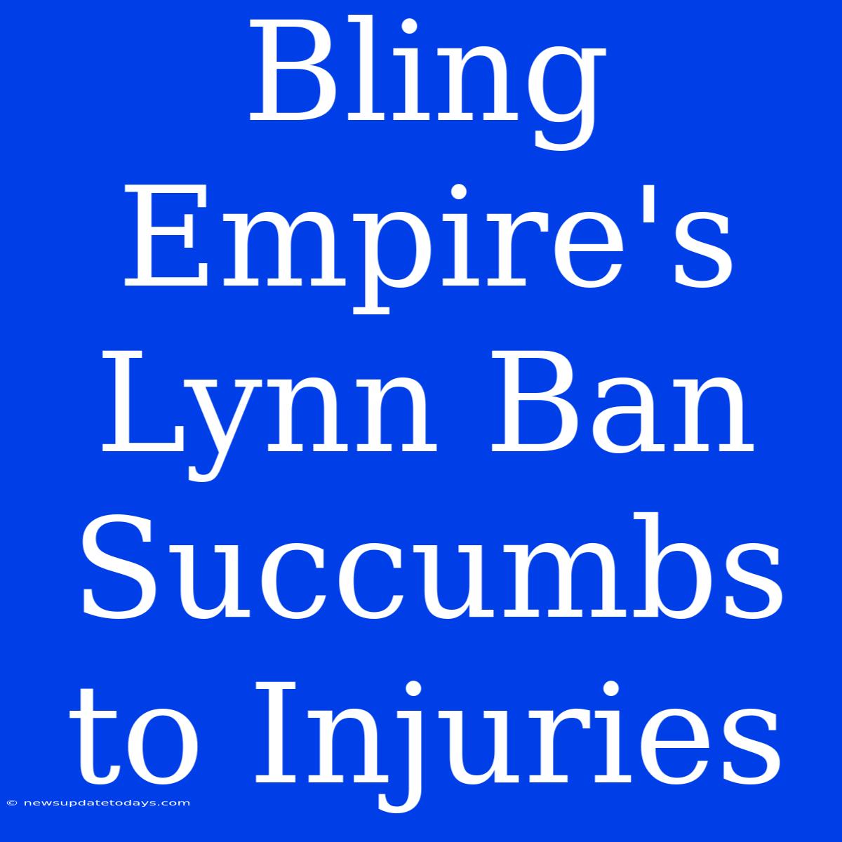 Bling Empire's Lynn Ban Succumbs To Injuries