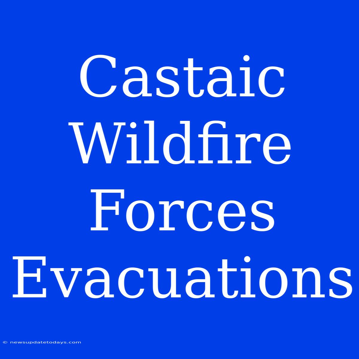 Castaic Wildfire Forces Evacuations