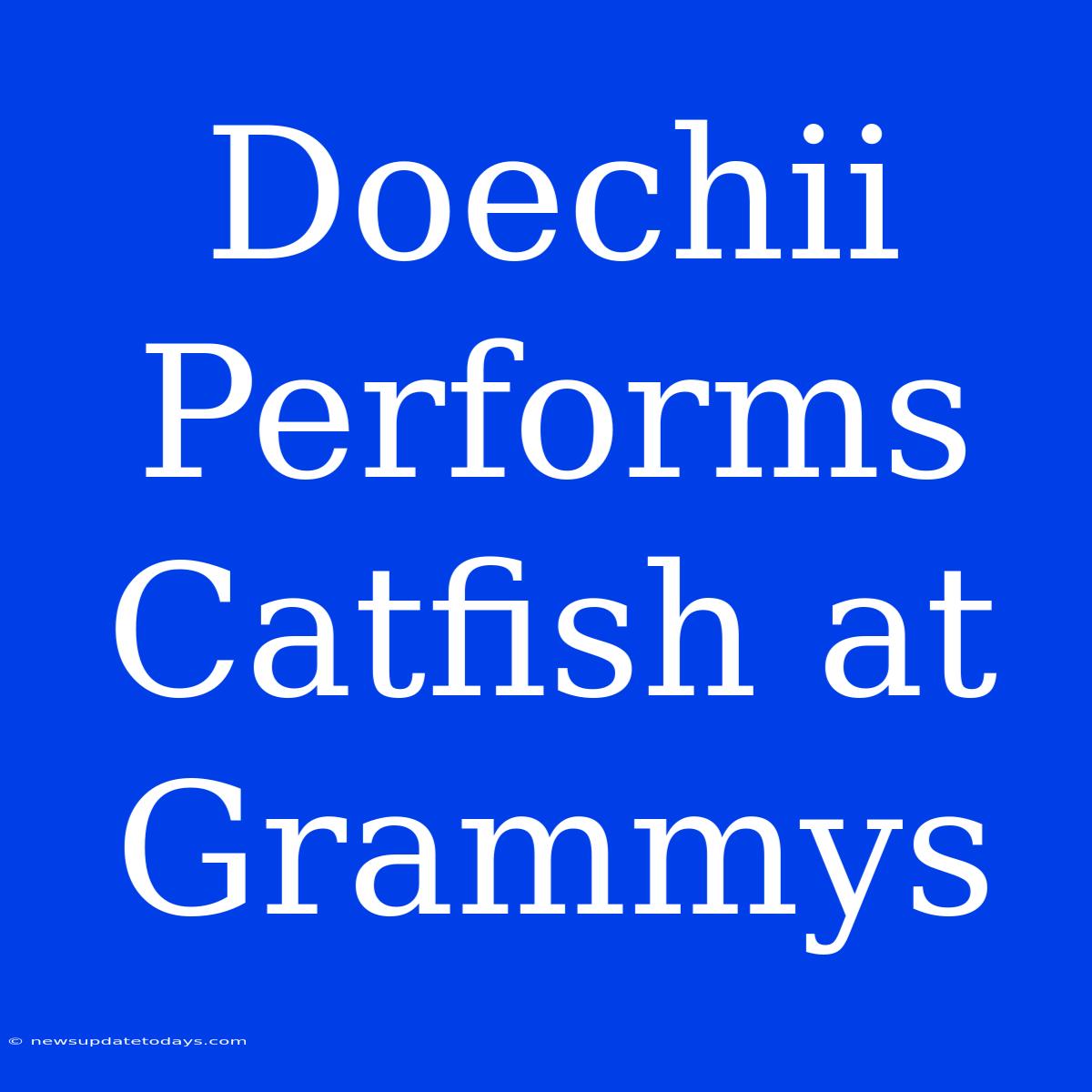 Doechii Performs Catfish At Grammys