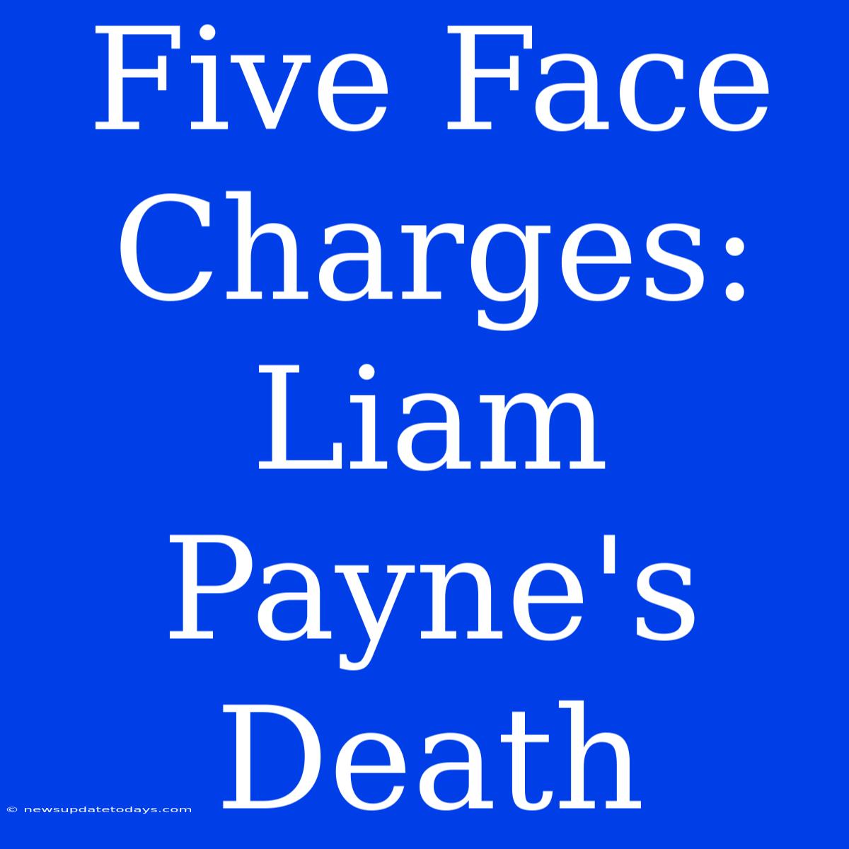 Five Face Charges: Liam Payne's Death