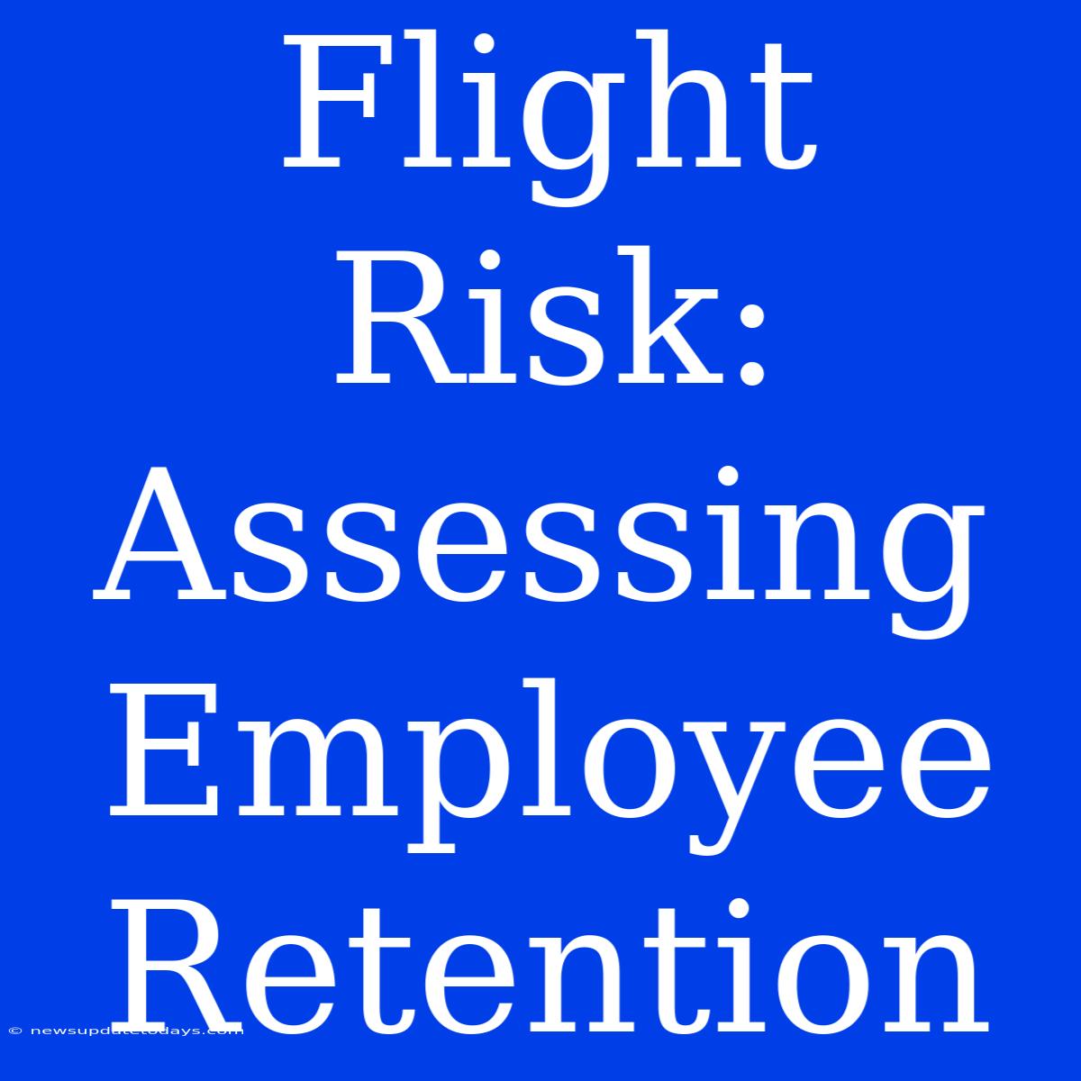 Flight Risk: Assessing Employee Retention