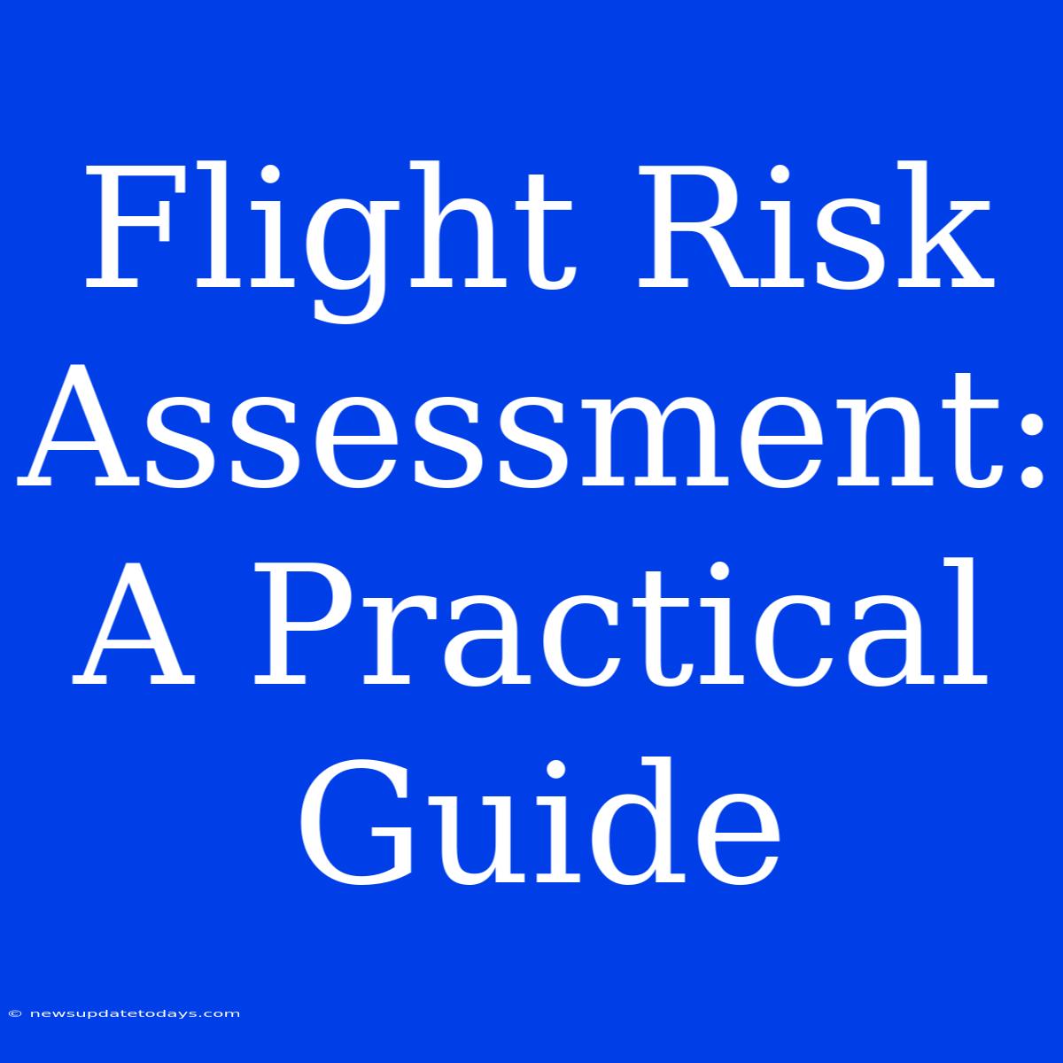 Flight Risk Assessment: A Practical Guide