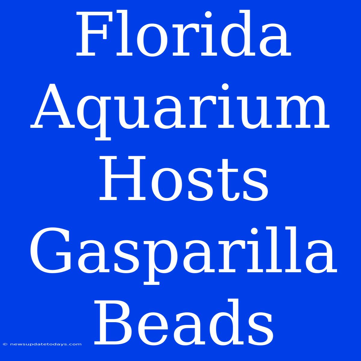 Florida Aquarium Hosts Gasparilla Beads