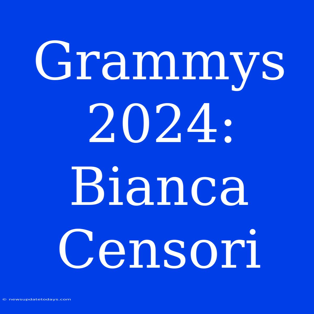 Grammys 2024: Bianca Censori