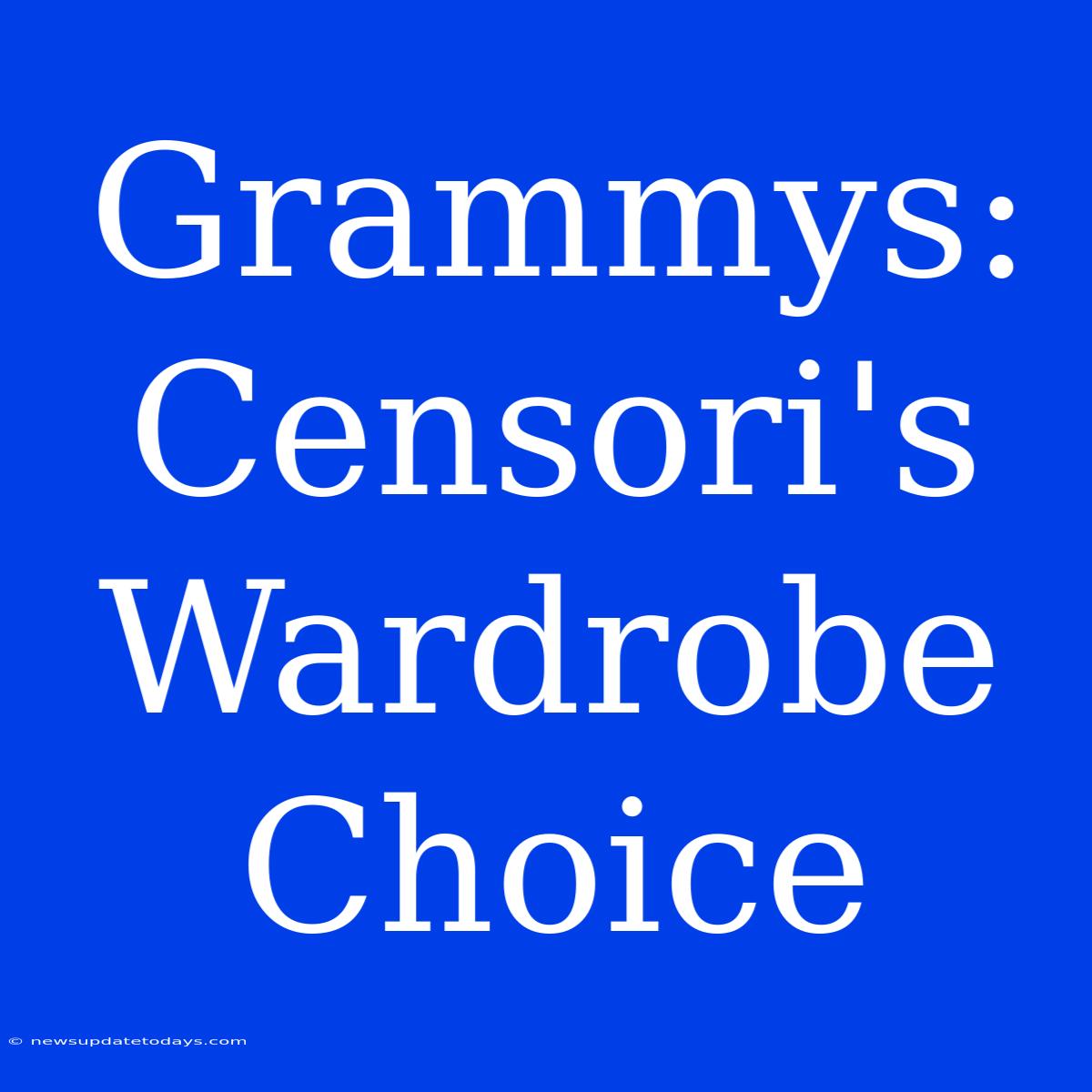 Grammys: Censori's Wardrobe Choice