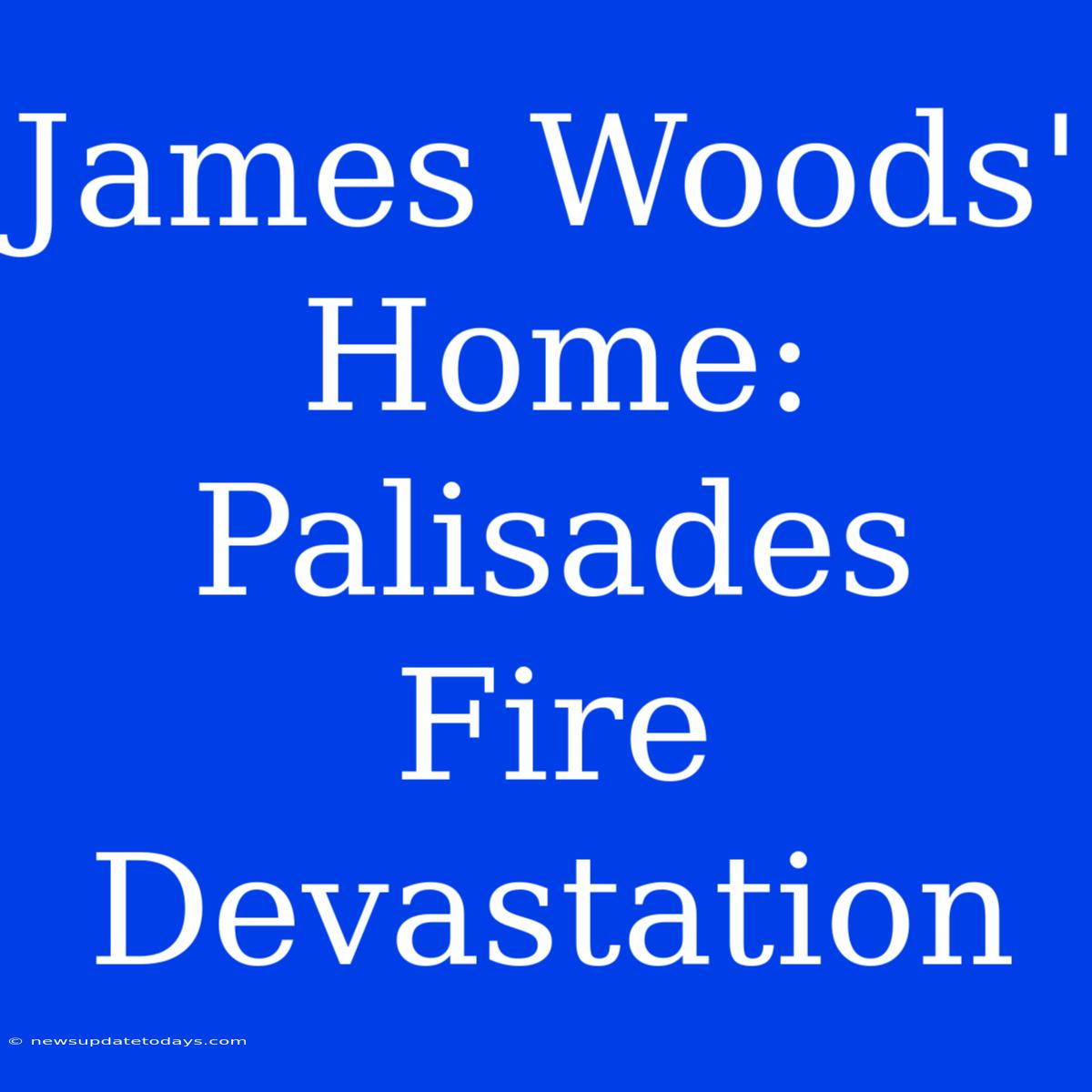 James Woods' Home: Palisades Fire Devastation