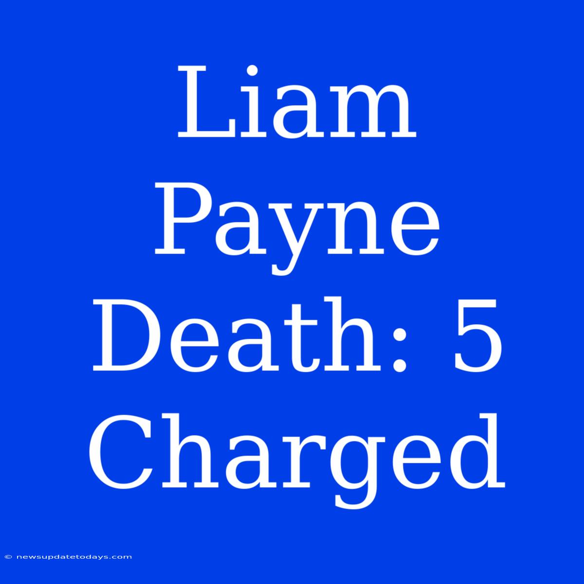 Liam Payne Death: 5 Charged