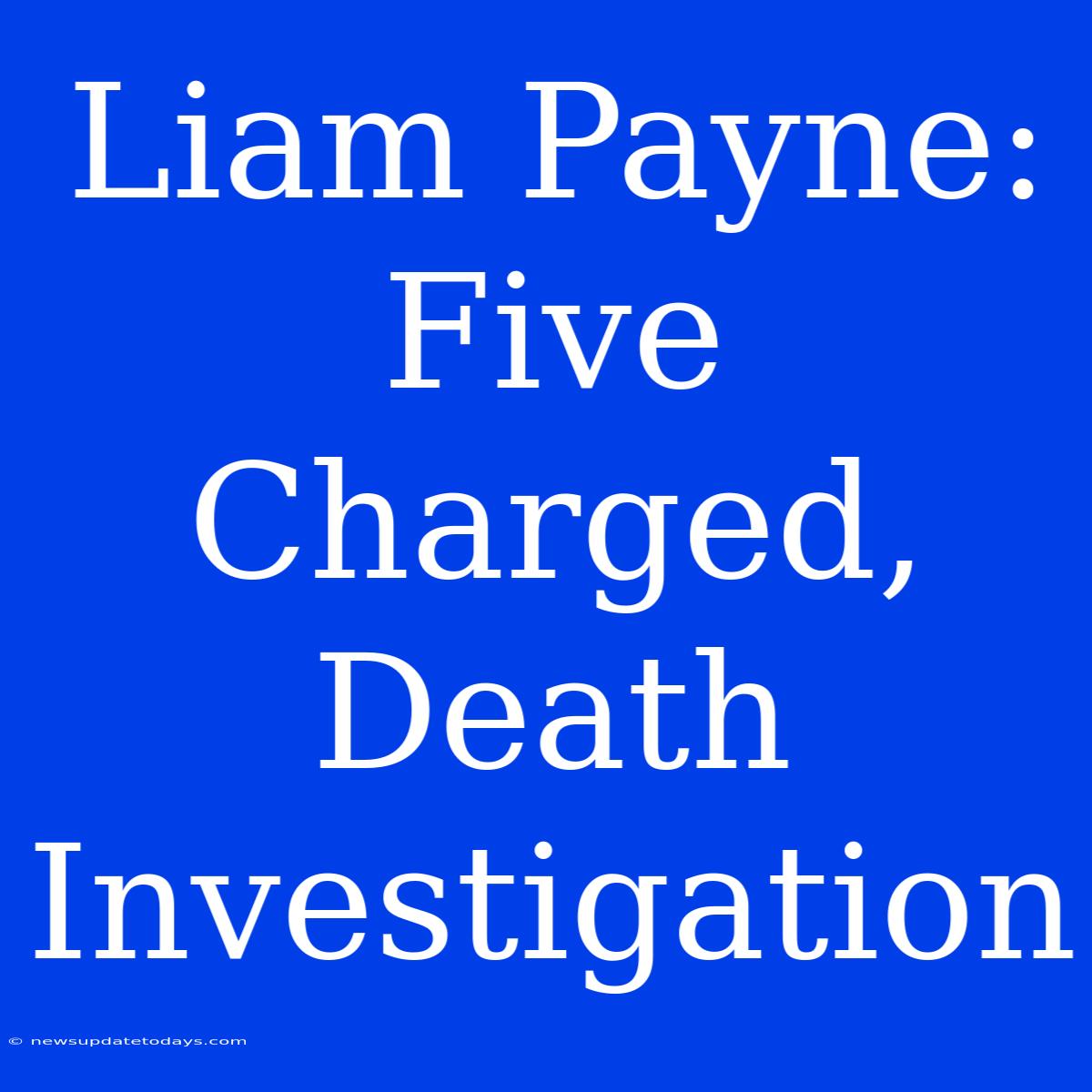 Liam Payne: Five Charged, Death Investigation