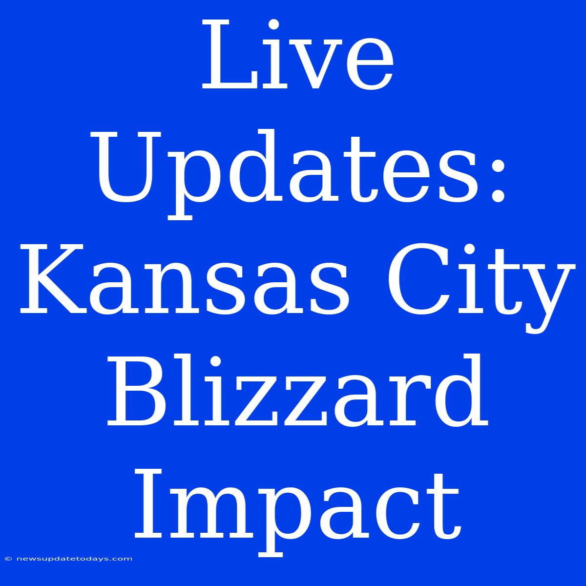 Live Updates: Kansas City Blizzard Impact