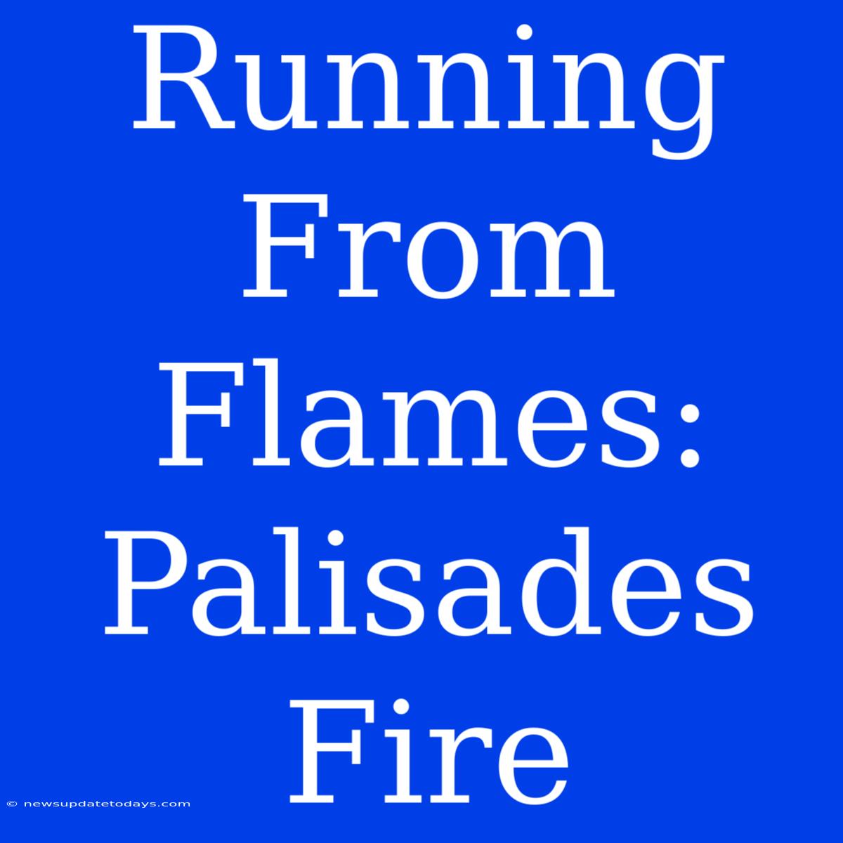 Running From Flames: Palisades Fire