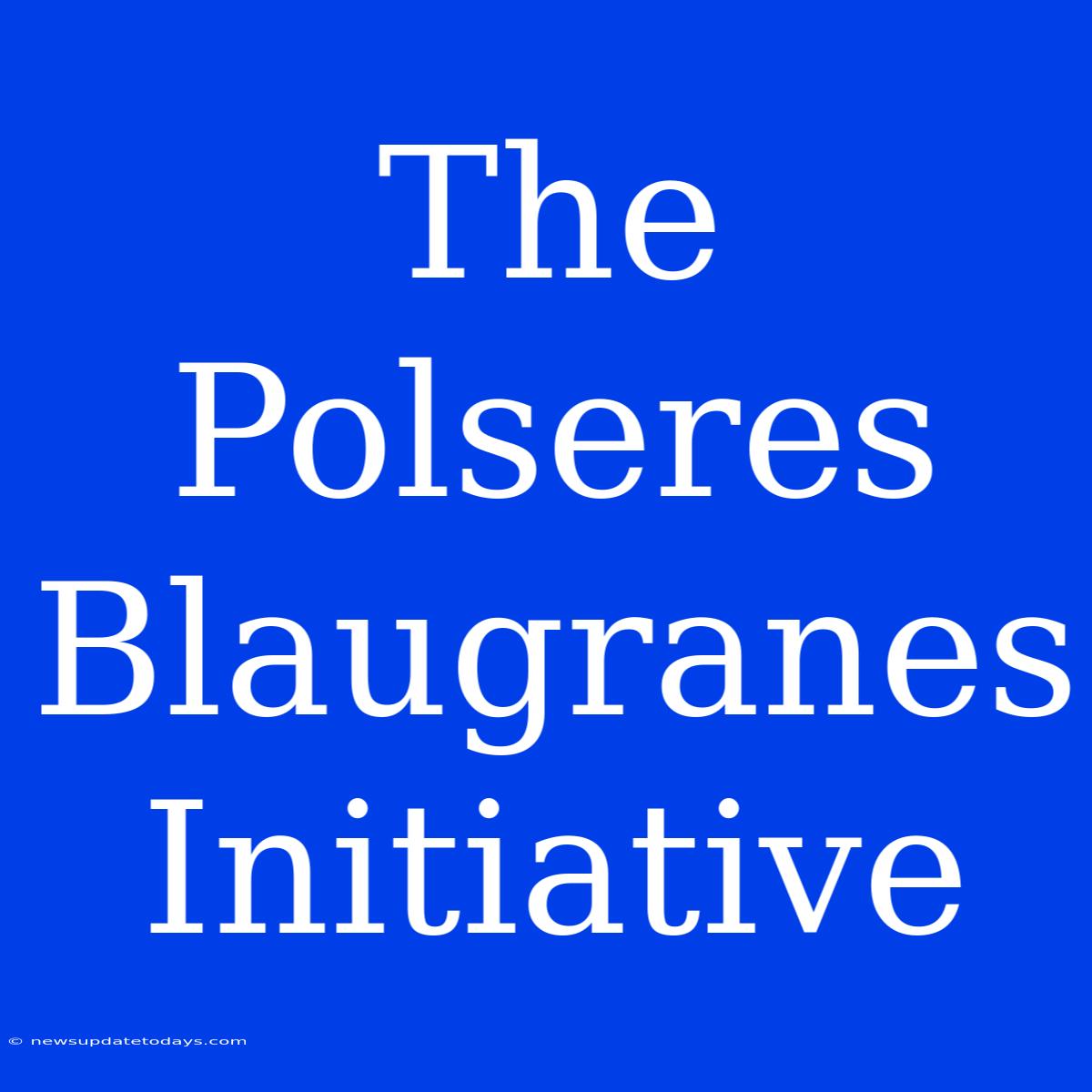 The Polseres Blaugranes Initiative