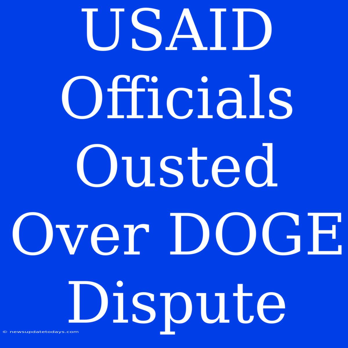 USAID Officials Ousted Over DOGE Dispute