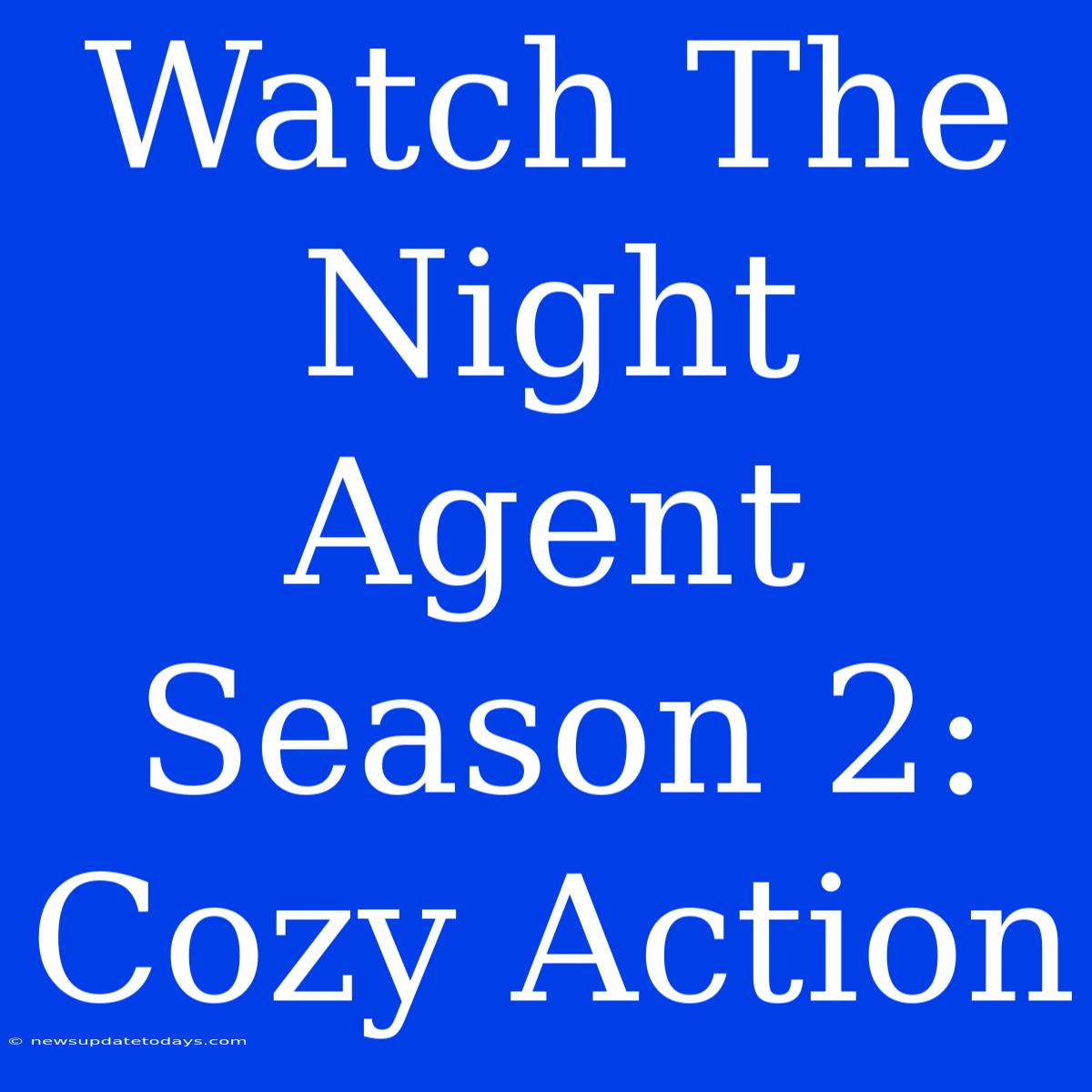 Watch The Night Agent Season 2: Cozy Action