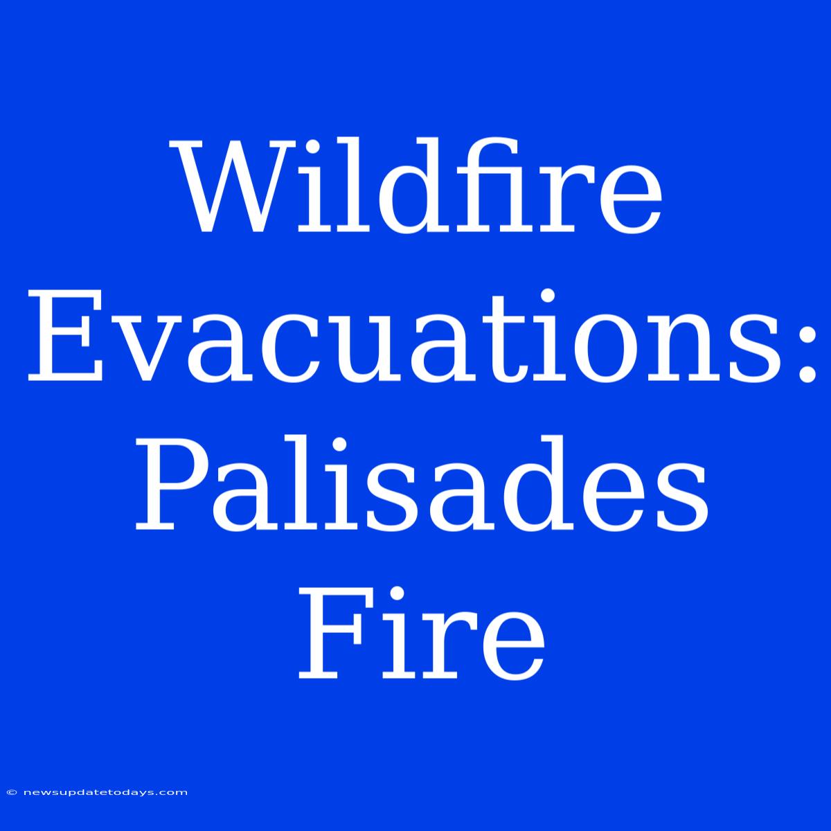 Wildfire Evacuations: Palisades Fire