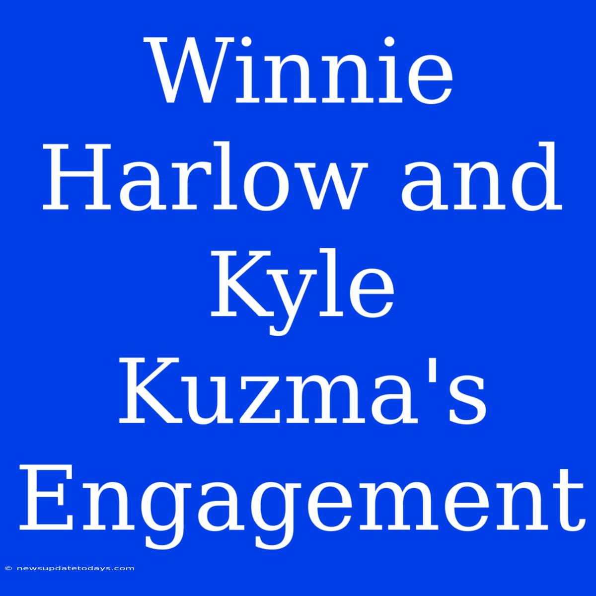 Winnie Harlow And Kyle Kuzma's Engagement