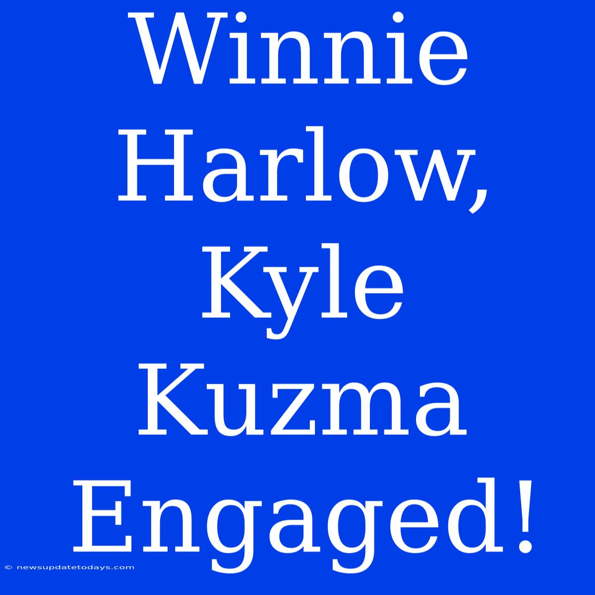 Winnie Harlow, Kyle Kuzma Engaged!